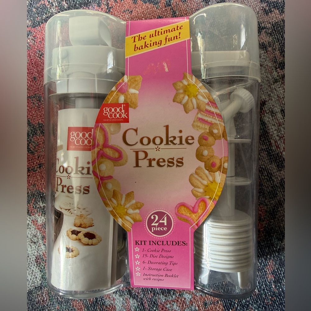 Good Cool 24-Piece Cookie Press Kit‎ - New and Sealed